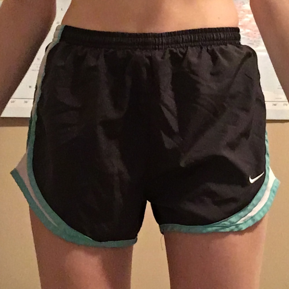 Nike Dri-Fit black and blue shorts